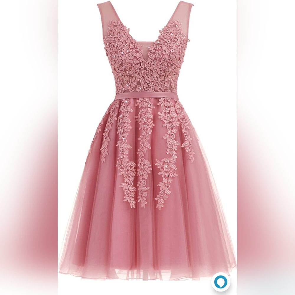 NWOT Women's cocktail, party, prom tulle dress, size 2, pale mauve color